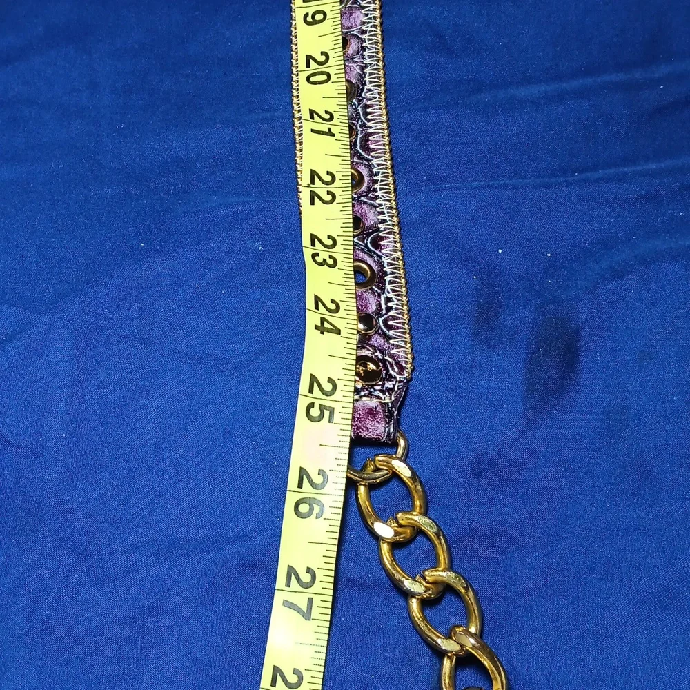 Baby Phat Gold and Purple Chain Belt